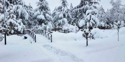 Hacılar Belediyesi ekipleri karla mücadele için sahada