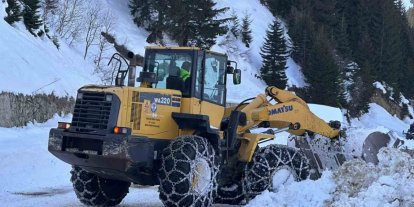 Trabzon’da 19 mahalle yolu kar nedeniyle ulaşıma kapandı