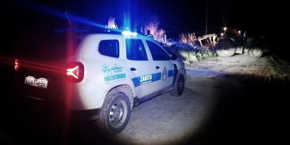 Bataklığa saplanan hayvan kurtarıldı