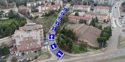 Polis evi istikametindeki Fatih Caddesi tek yön oldu