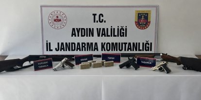 Didim’de ruhsatsız silah operasyonu