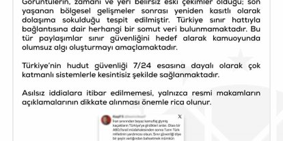 DMM: "İran sınırından Türkiye’ye kaçak giriş yapıldığı iddiasıyla paylaşılan görüntüler dezenformasyon içermektedir"