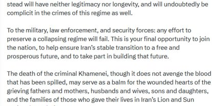 Sürgündeki Rıza Pehlevi: "Hamaney’in ölümüyle, İran rejimi fiilen sona erdi"