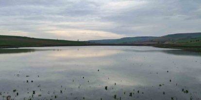 Kuruyan Yeşilsırt Göleti yağışlarla yeniden hayat buldu