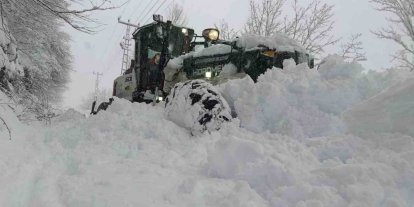 Ordu’nun yükseklerinde kar kalınlığı 2 metreye ulaştı