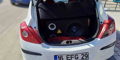 Bursa’da araçta ses sistemi bulunan sürücüye ceza yağdı