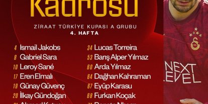 Galatasaray’da Alanyaspor maçının kamp kadrosu açıklandı