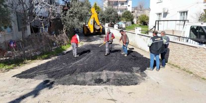 Nazilli’de yol çalışmaları sürüyor