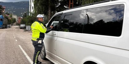 Ordu’da bir haftada 9 binden fazla araç ve sürücüsü denetlendi
