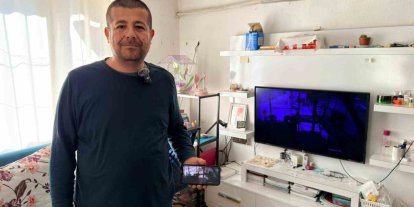 Keçilerine olan sevgisini teknolojiyle birleştirdi, anbean onları izliyor