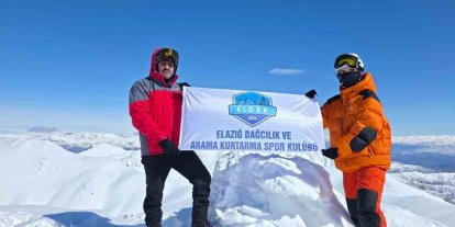 Elazığ’da dağcılık tarihine geçen tırmanış: 15 yaşındaki sporcu Akdağ zirvesine çıktı