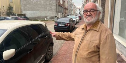 Engelli eşi için evlerinin önündeki sokakta engelli park yeri istiyor