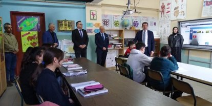 Kaymakam Muhammed Evlice’den Kalabak okullarına ziyaret