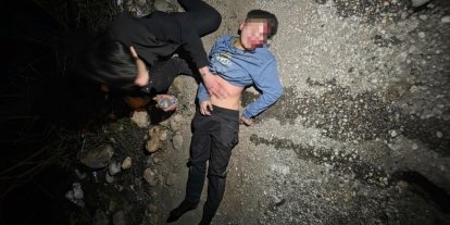 Bisikletli çocuğa otomobil çarptı