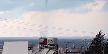 Akdeniz’de oluşan hortum kamerada