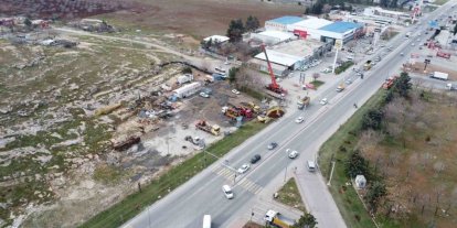 Evren Sanayi Sitesinde iki adet katlı köprülü kavşak inşaatı başladı