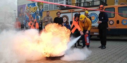 Yıldırım Belediyesi’nden nefes kesen tatbikat