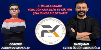 Karslı öğrenci projesiyle uluslararası bilim sahnesinde