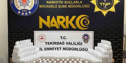 Tekirdağ’da torbacının zulasından 81 bin 700 sentetik ecza çıktı
