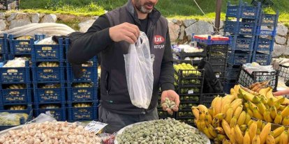 Datça Bademi, Yatağan’daki pazar tezgahlarında yerini aldı