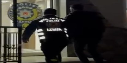 İzmir’de drift yaparken dükkana çarpan sürücü yakalandı