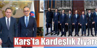 Kars Belediye Başkanı Ötüken Senger, Azerbaycan heyetini ağırladı