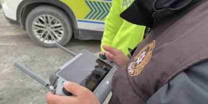 Arnavutköy’de drone destekli trafik denetimi: Hatalı sollama yapma ve ehliyetsiz araç kullanımına toplamda 96 bin 314 TL ceza