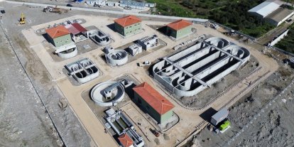 Başkan Erol, Atıksu Tesisi inşaatını inceledi