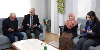 Vali Makas şehit ailelerini yalnız bırakmıyor