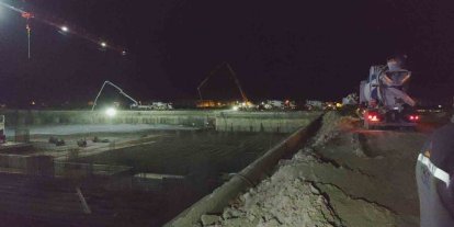 İnşaatta yaklaşık 7 metre yükseklikten düşen işçi yaralandı