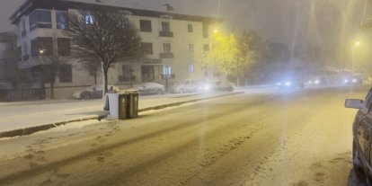 Erzincan’da kar yağışı
