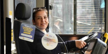 Hayaliydi, başardı: Şehrin ilk kadın otobüs şoförü oldu