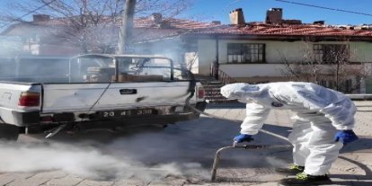 Tavas’ta rögarlar ilaçlanıyor