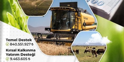 Erzurum’da çiftçilere 1 milyar 16 milyon TL destek