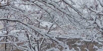 Erciş’te mart ayında kar yağışı