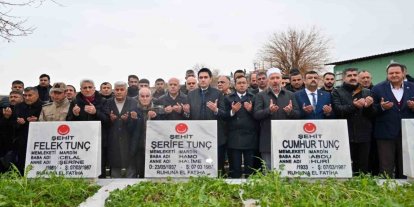 Mardin’de 39 yıl önce terör örgütünün şehit ettiği 8 kişi dualarla anıldı