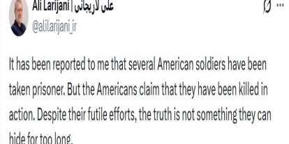 İran’dan esir asker açıklaması geldi, ABD yalanladı