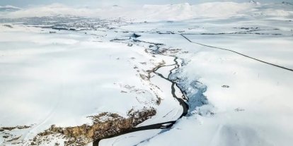Bahar kapıdayken Diyadin’de kış geri döndü