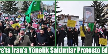 Kars’ta İran’a yönelik saldırılar protesto edildi