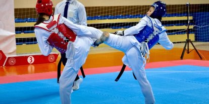 Genç tekvandocular Bilecik’te madalya için mücadele ediyor