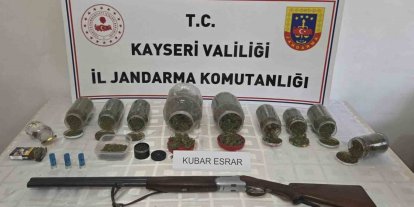 Kayseri’de 915 gram uyuşturucu madde ele geçirildi