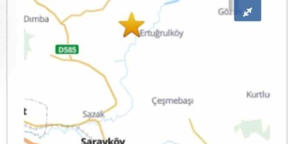 Denizli’de 4.1 büyüklüğündeki artçı deprem korkuttu