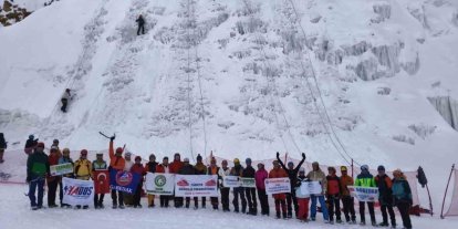 Palandöken’de buz tırmanışı eğitimi başarıyla gerçekleşti