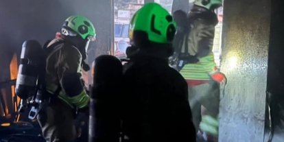 Antakya’da mesken yangını