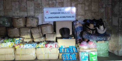 Kırşehir’de 2 milyonluk faturasız ürün ele geçirildi