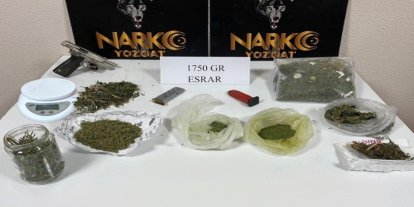 Yozgat’ta bin 750 gram esrar ele geçirildi