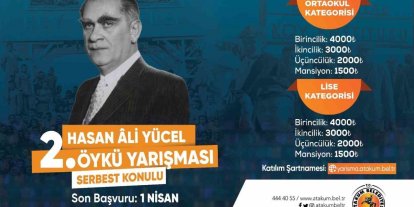 Atakum’da ikinci Hasan Ali Yücel Öykü Yarışması