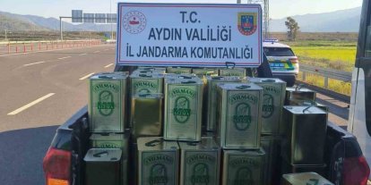 Nazilli’de 1 milyon TL değerinde taklit zeytinyağı ele geçirildi