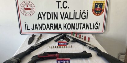 Nazilli’de ruhsatsız silah operasyonu