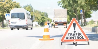 Erzincan’da drone destekli trafik denetimi